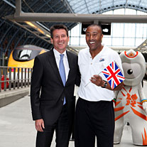 Colin Jackson and Seb Coe